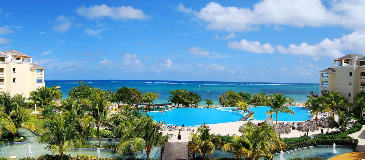 Montego Bay coastline near one of Jamaica’s principal visitor gateways