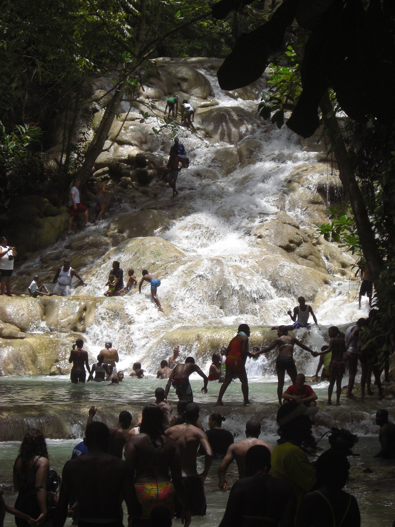 Dunn’s River Falls near Ocho Rios, Jamaica